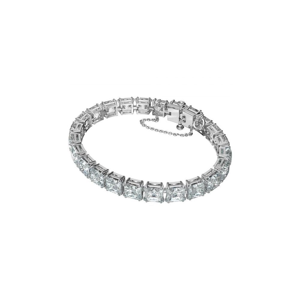 Swarovski | Square Cut Rhodium Plated Millenia Bracelet | 5599202