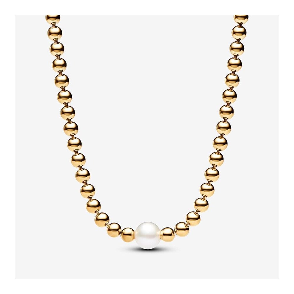 Pandora Treated Freshwater Cultured Pearl & Beads Collier Necklace ...