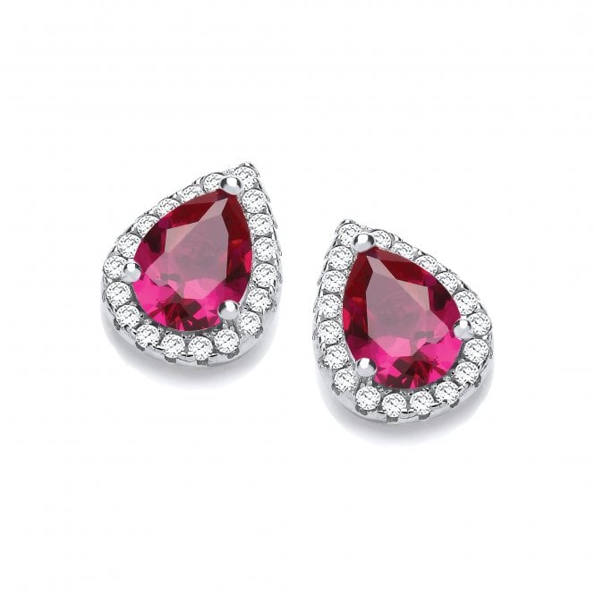 J Jaz Dinha Red Stud Earrings JZER127