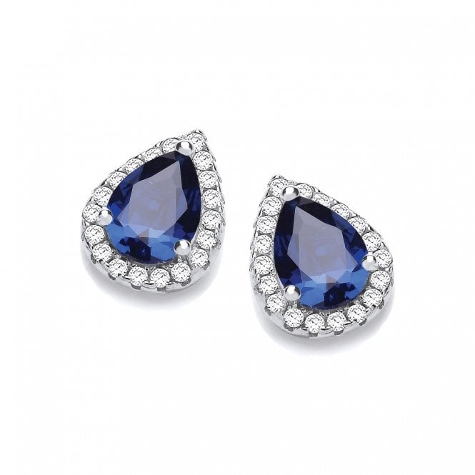 J Jaz Dinha Blue Stud Earrings JZER128