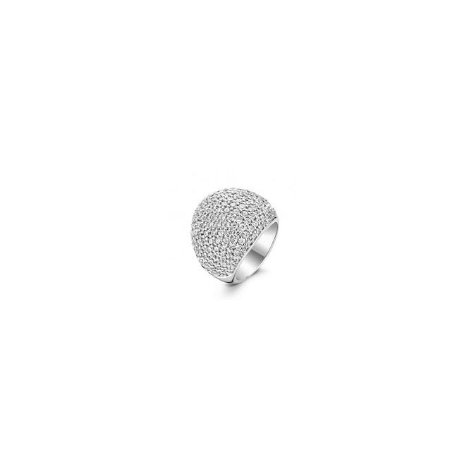 Ti Sento Milano Ti Sento White Domed Ring 1974ZI/52