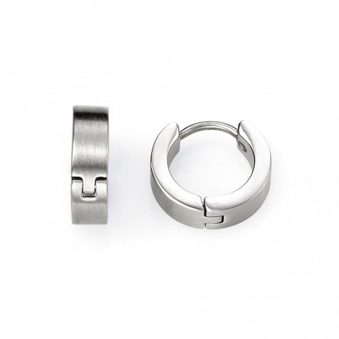 Fred Bennett Stainless Steel Sleeper Earrings E2938