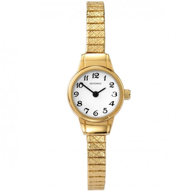 Sekonda Watches Sekonda Womens Gold Plated Round Bracelet Watch 4474.00
