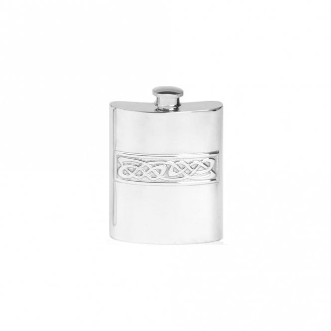 MCN Scottish Gifts Pewter Edwin Blyde Celtic Hip Flask 30336