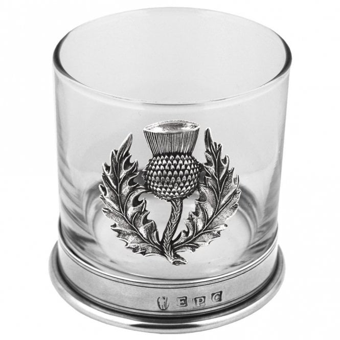 MCN Scottish Gifts Pewter Thistle Tumbler SG705