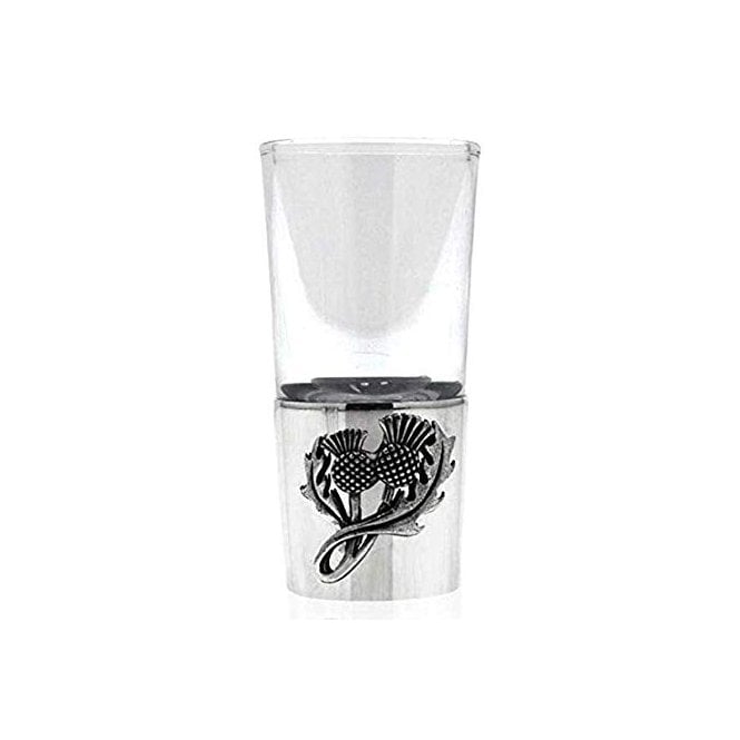 MCN Scottish Gifts Pewter Thistle Shot Glass SG401