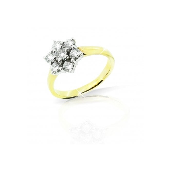 MCN Fine Jewellery Diamond Flower Cluster Gold Ring