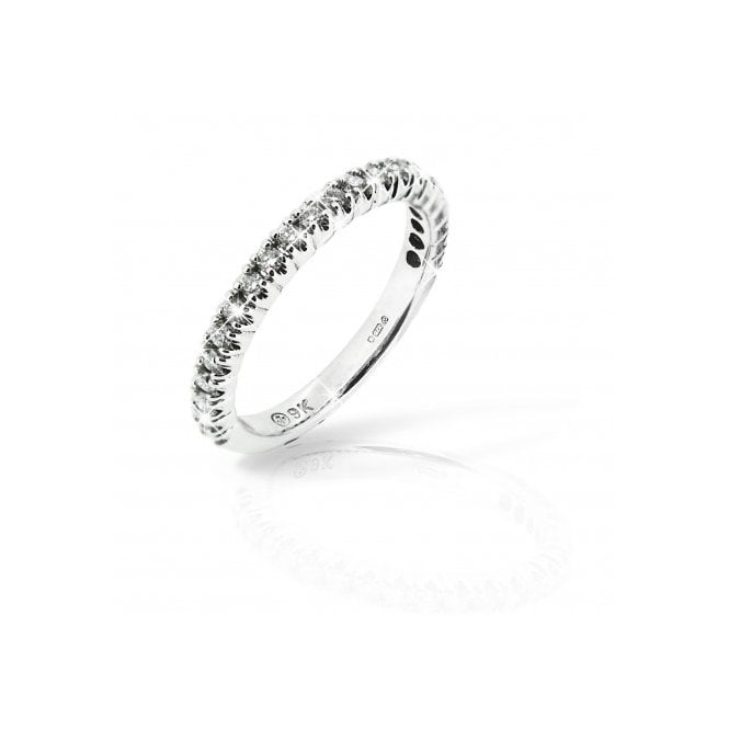 MCN Fine Jewellery 9ct White Gold Half Eternity Ring
