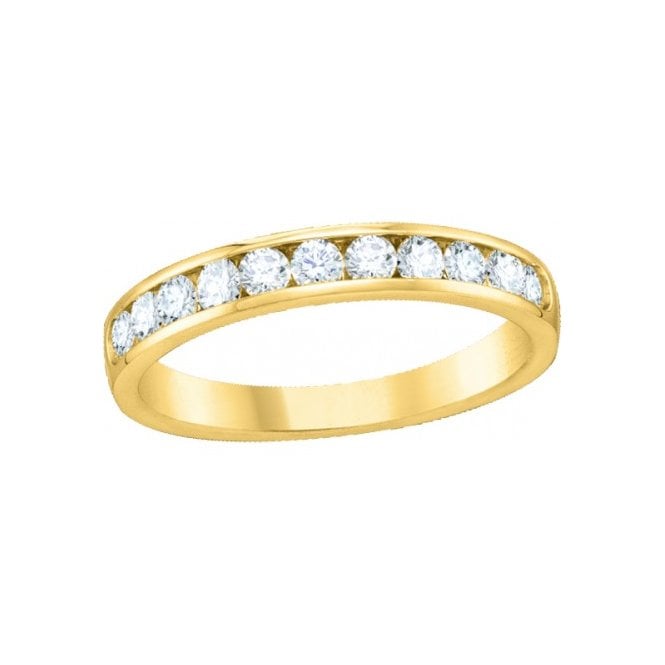 MCN Fine Jewellery 9ct Yellow Gold Channel Eternity Ring
