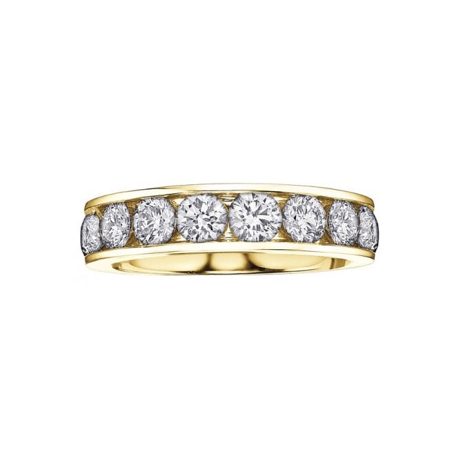 MCN Fine Jewellery 9ct Yellow Gold Diamond Eternity Ring