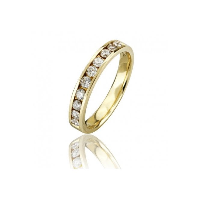 MCN Fine Jewellery Diamond Ring Eternity 10 Stone Gold
