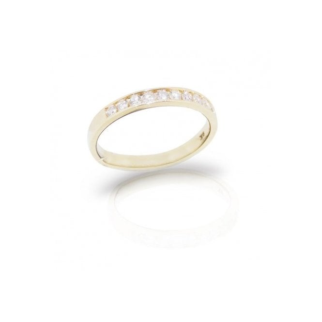 MCN Fine Jewellery 9ct Yellow Gold Half Eternity Ring