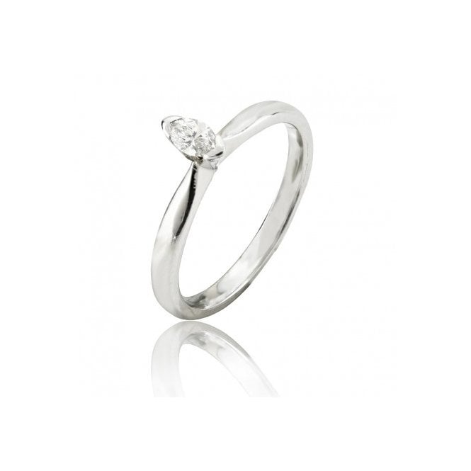 MCN Fine Jewellery Solitaire Diamond Ring Marquise Cut