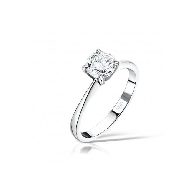 MCN Fine Jewellery Round Tiffany Set Solitaire Diamond Ring