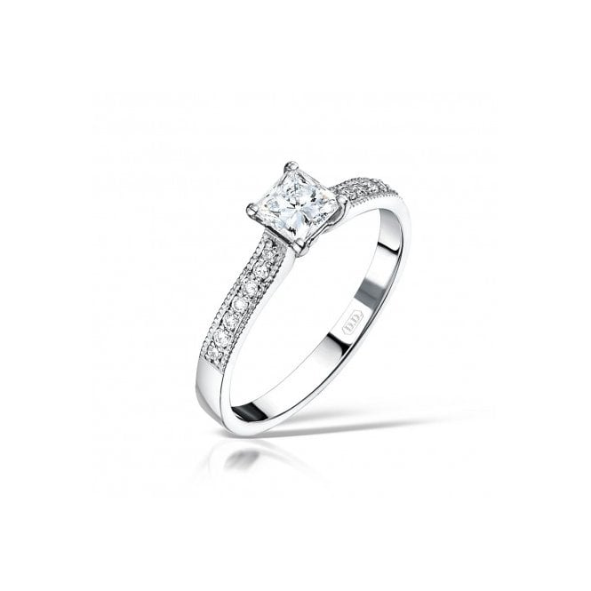 MCN Fine Jewellery Princess Cut Solitaire Diamond Ring
