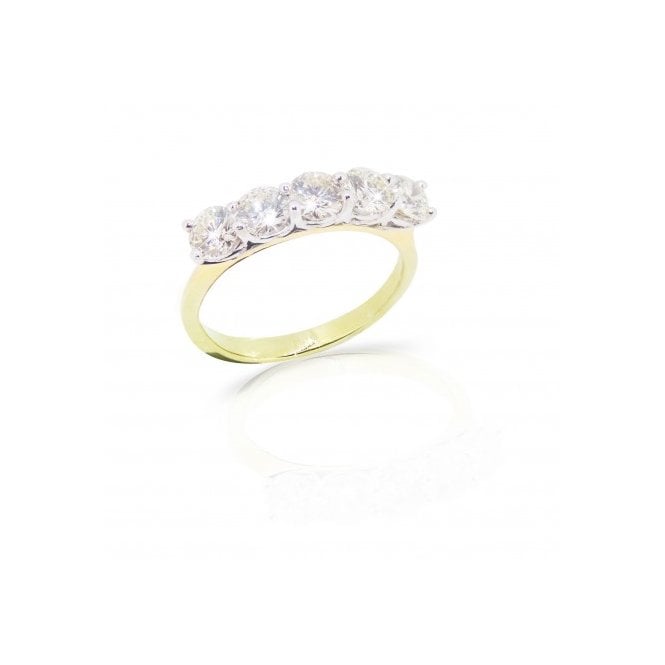 MCN Fine Jewellery 18ct Yellow Gold 5 Stone Diamond Ring