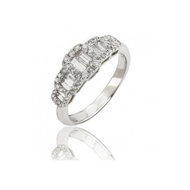MCN Fine Jewellery Diamond Ring Baguette Cut Cluster