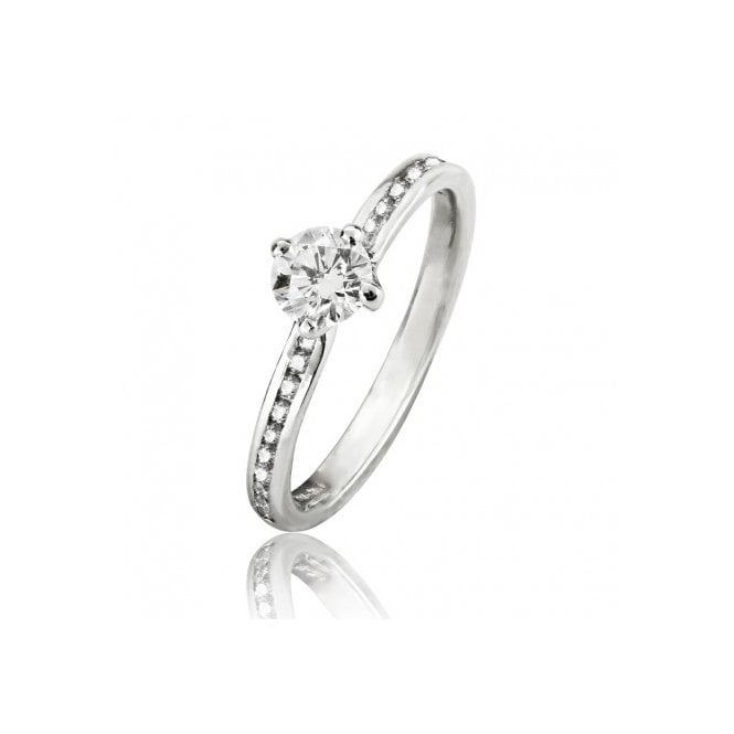 MCN Fine Jewellery Solitaire Diamond Ring Compass Setting