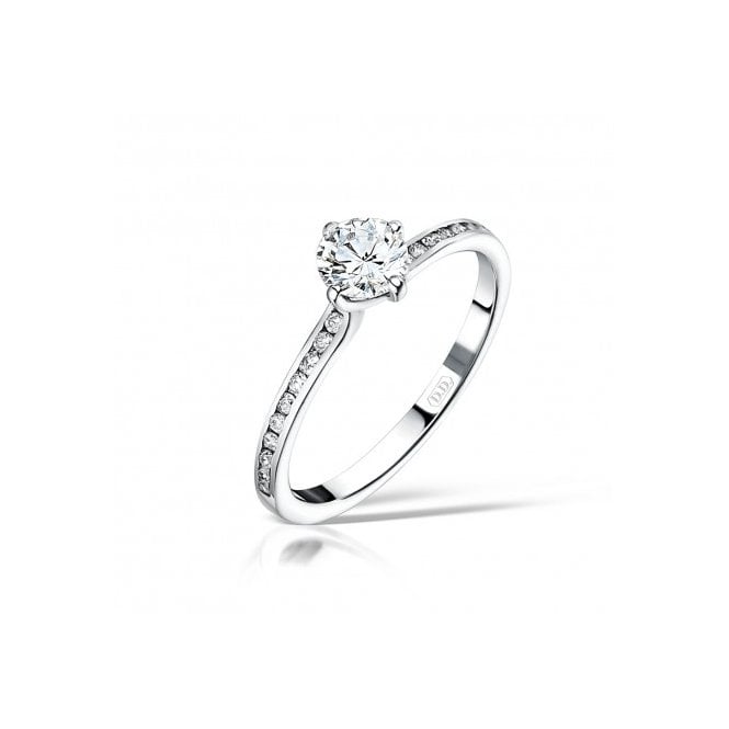 MCN Fine Jewellery Crossover Solitaire Diamond Ring