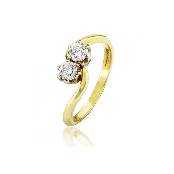 MCN Fine Jewellery Diamond Ring 2 Stone Round Cut