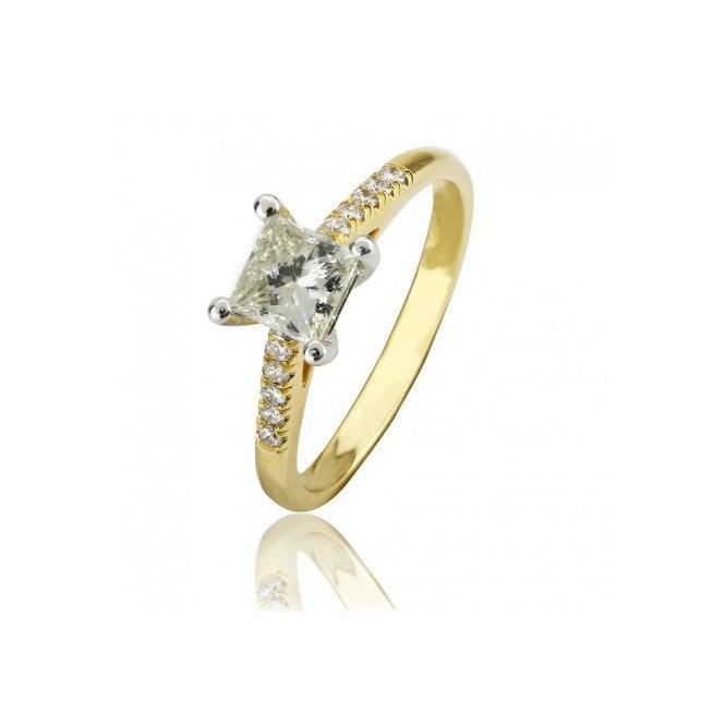 MCN Fine Jewellery Solitaire Diamond Ring Princess Cut