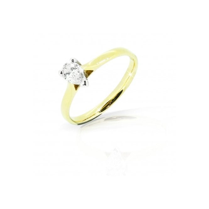 MCN Fine Jewellery Pear Cut Solitaire Diamond Ring