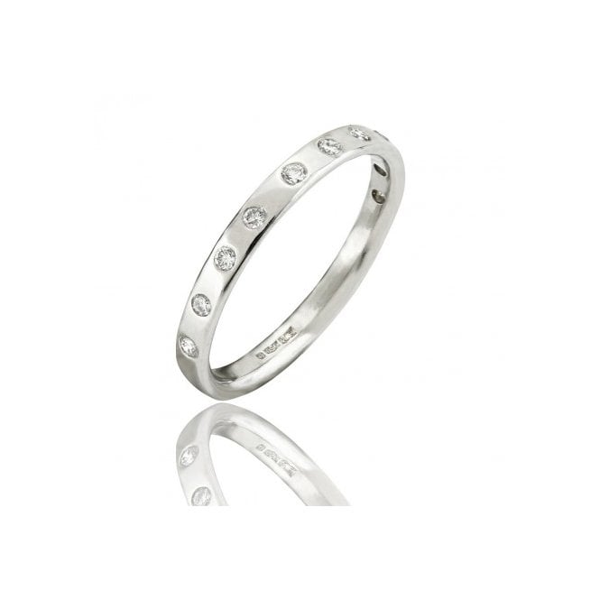MCN Fine Jewellery Diamond Ring Platinum Band