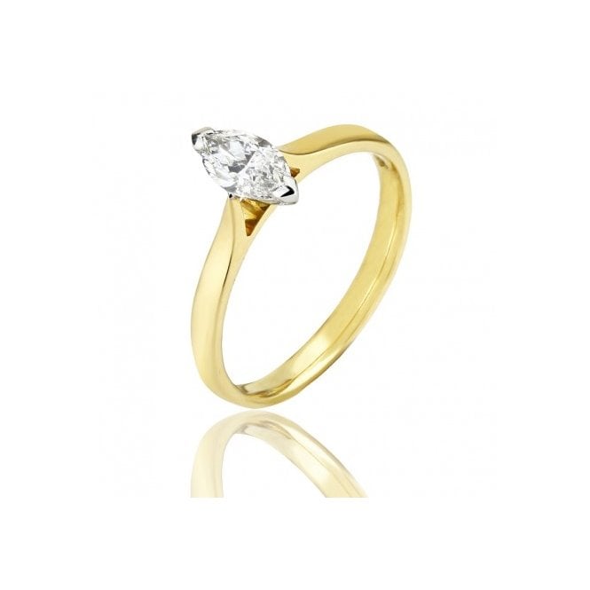 MCN Fine Jewellery Solitaire Diamond Ring Marquise Cut