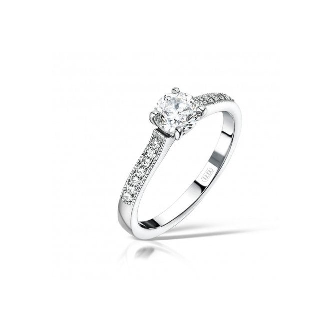 MCN Fine Jewellery Round Cut Platinum Diamond Ring