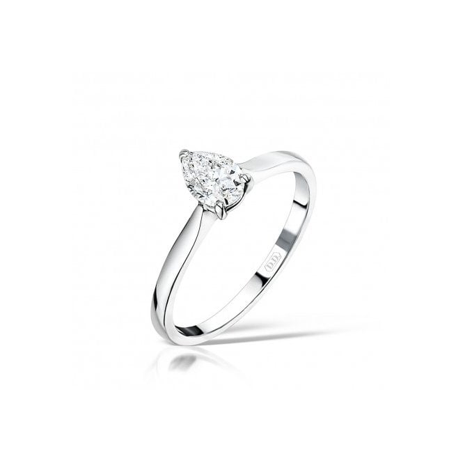 MCN Fine Jewellery Pear Solitaire Diamond Ring