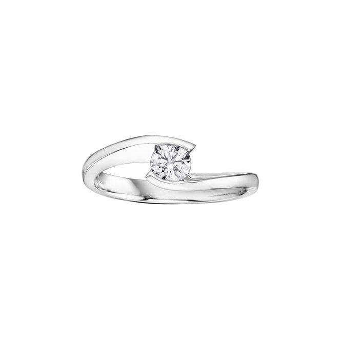MCN Fine Jewellery 9ct White Gold Twist Diamond Ring