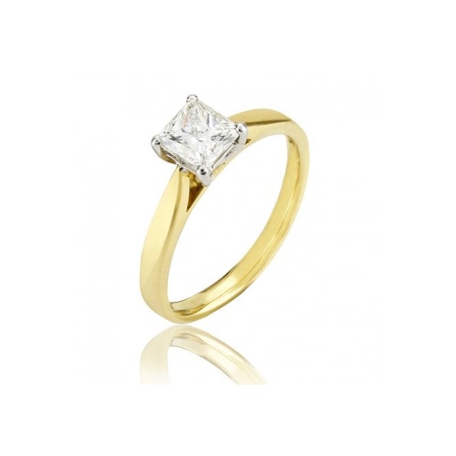 MCN Fine Jewellery Solitaire Diamond Ring Princess Cut