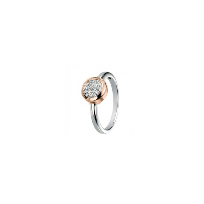 MCN Jewellery Sterling Silver Rose Plated Ring R3454C