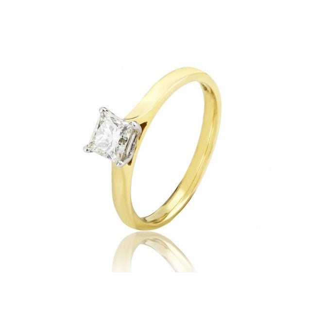 MCN Fine Jewellery Solitaire Diamond Ring Princess Cut