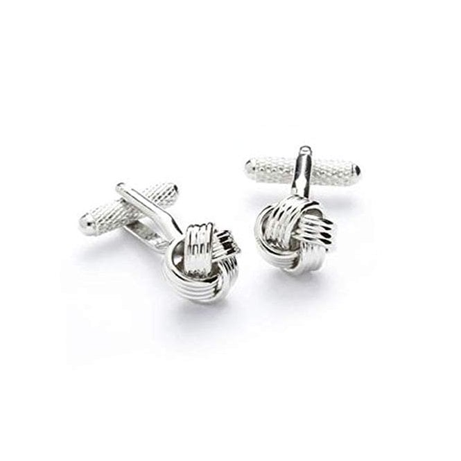 Onyx Art Onyx-Art Rhodium Knot Cufflinks CK204