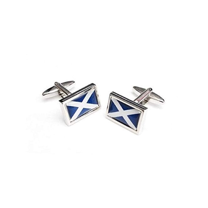 Onyx Art Scottish Flag Cufflinks CK114