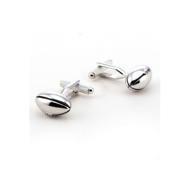 Onyx Art Rugby Ball Cufflinks CK70