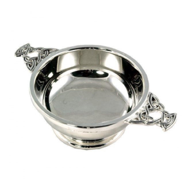 MCN Scottish Gifts Celtic Chrome Plated Quaich QA3SP
