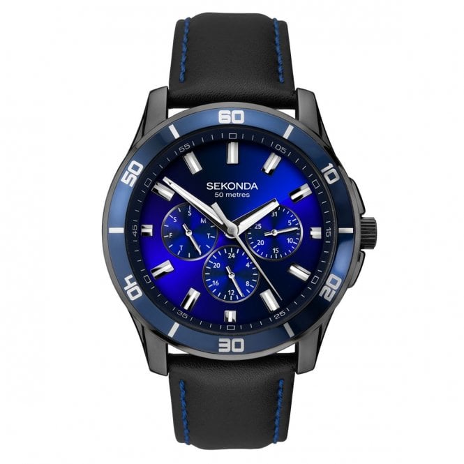 Sekonda Watches Sekonda Mens Midnight Blue and Black Watch 1634