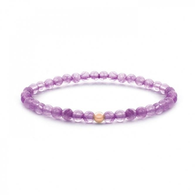 Sparkling Jewels Amethyst Saturn Rose Bracelet