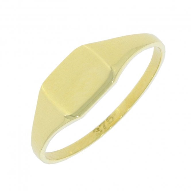 MCN Fine Jewellery Yellow Gold Plain Signet Ring
