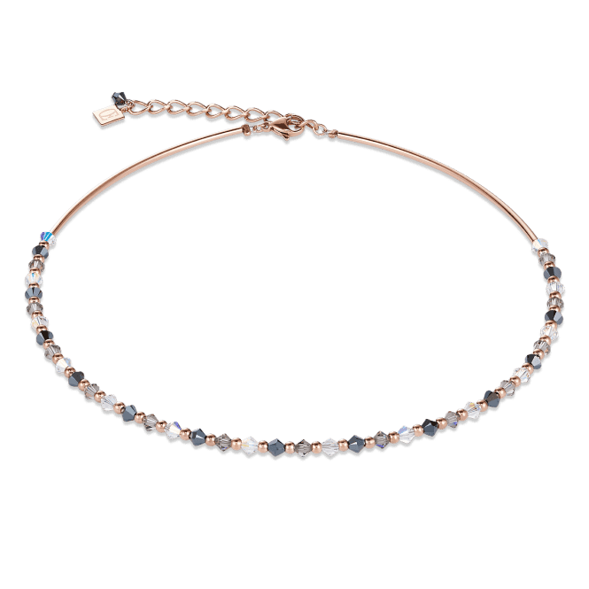 Coeur de Lion Swarovski Crystals & Rose Necklace 4948101200
