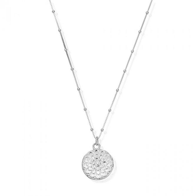 ChloBo Bobble Chain Moon Flower Necklace SNBB721