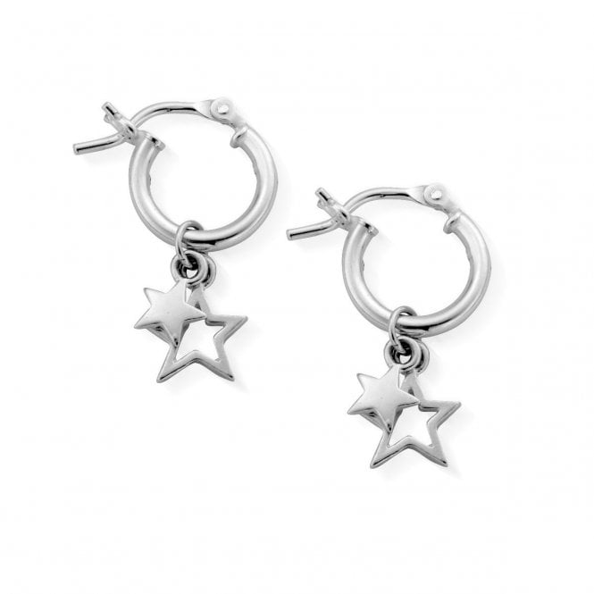ChloBo Double Star Hoops SEH738