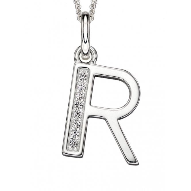 MCN Jewellery Sterling Silver Letter R Necklace P4740C