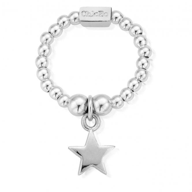 ChloBo Silver Mini Star Ring SRM2806