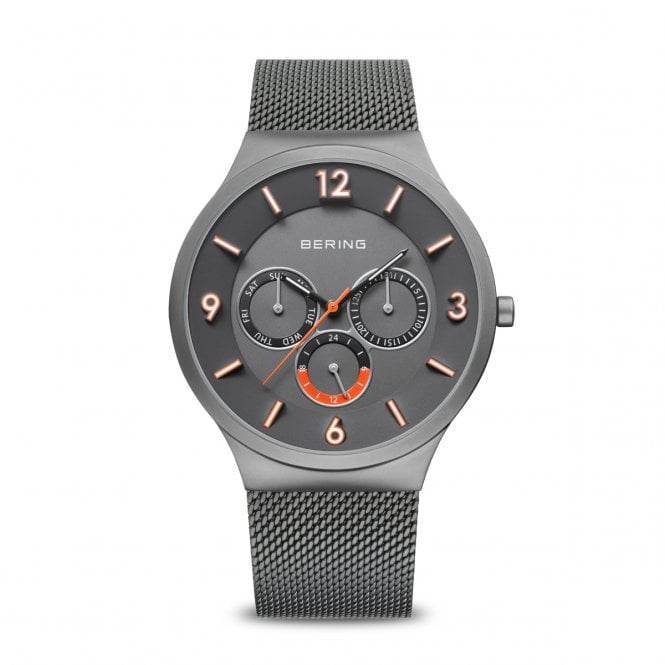 Bering Classic Brushed Grey Mens Watch 33441-377