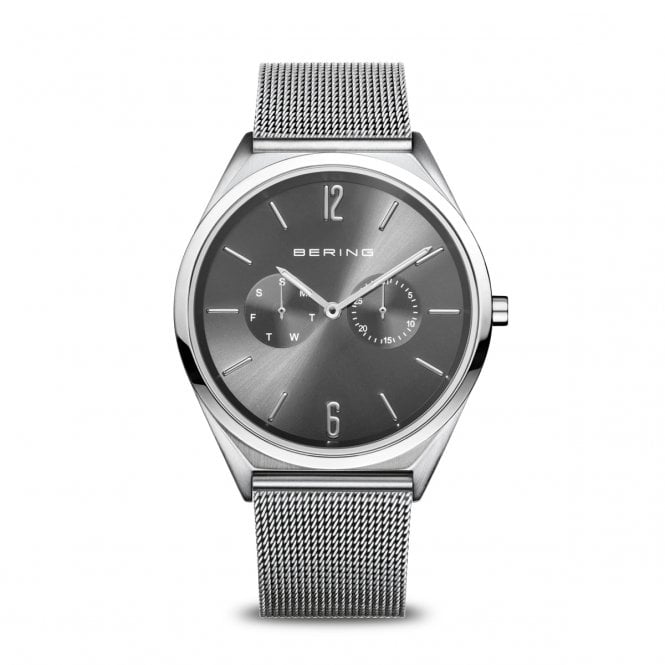 Bering Mens Classic Polished/Brushed Silver Watch 17140-009