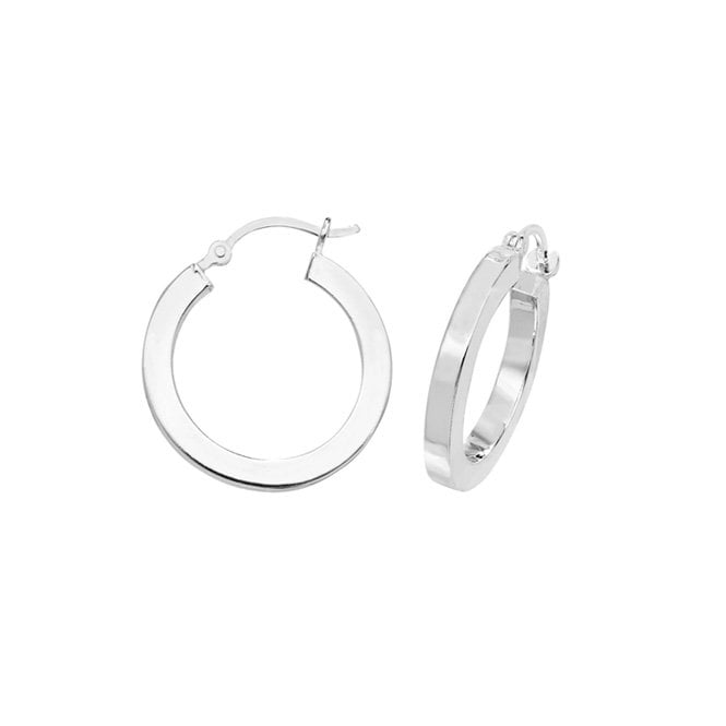 MCN Jewellery Sterling Silver Hoop Earrings SE121B