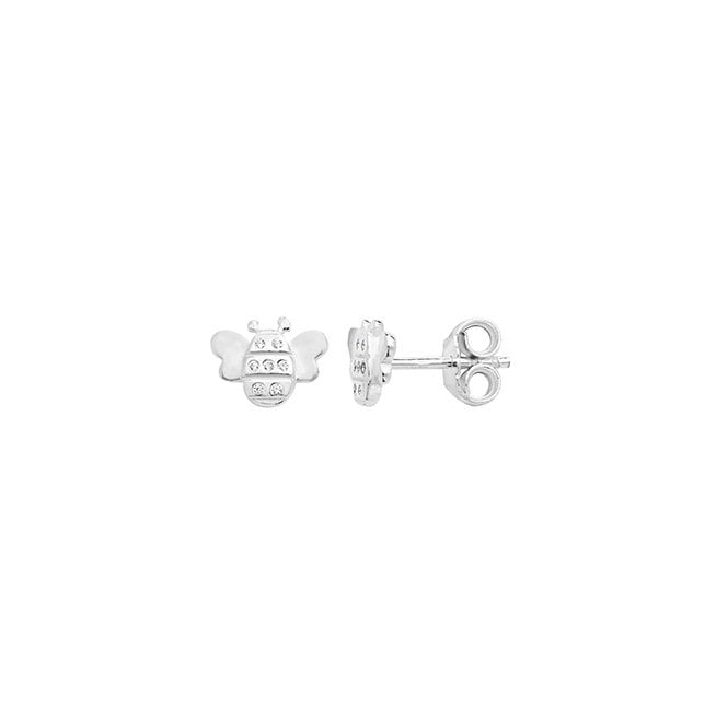 MCN Jewellery Sterling Silver Bumble Bee Earrings SE364C